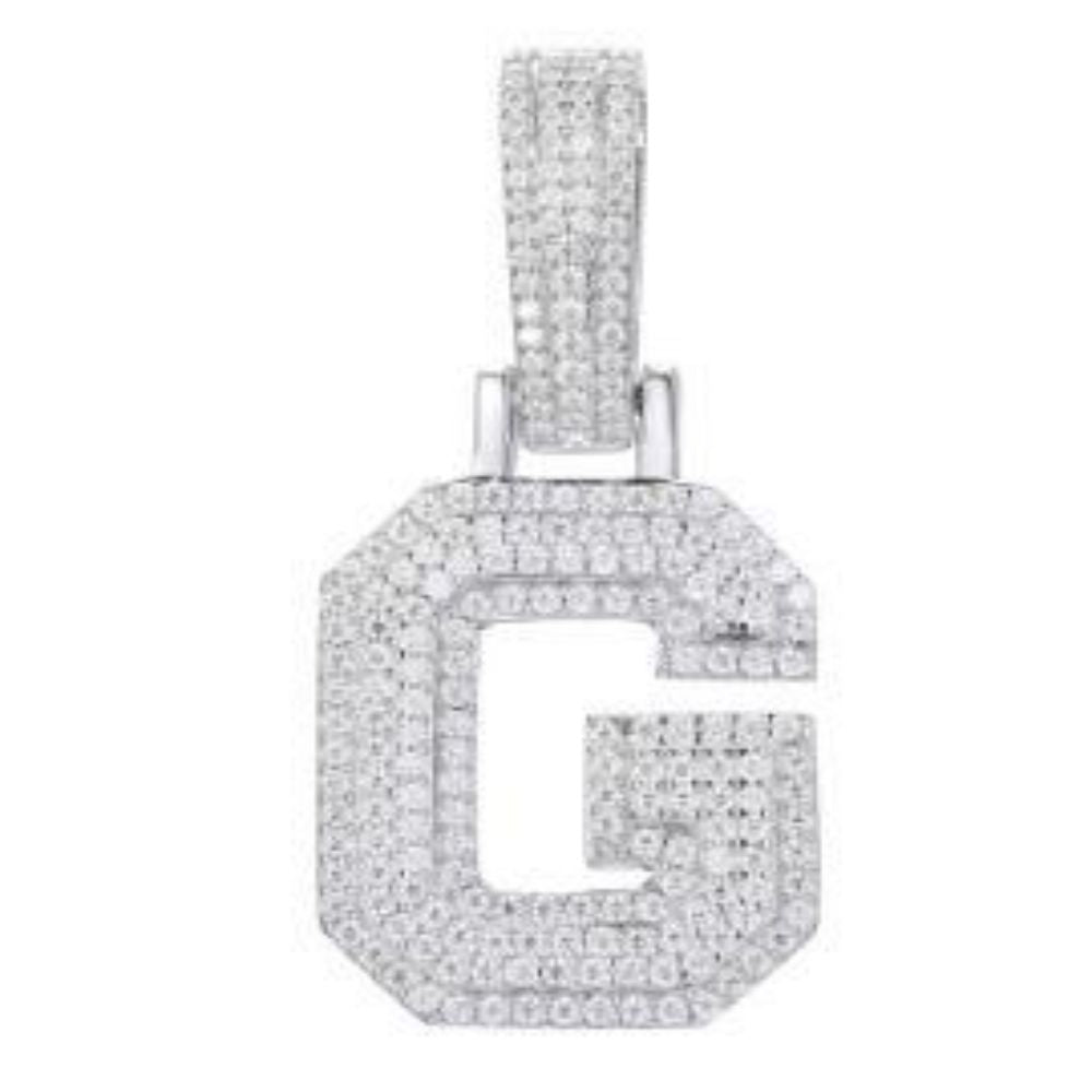 925 Silver Cubic Zirconia Set Initial G – Imperial Time