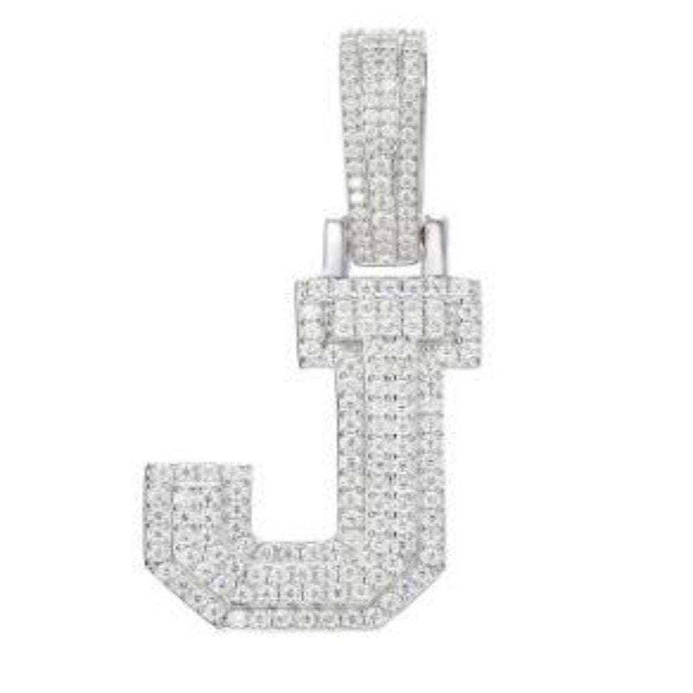 925 Silver Cubic Zirconia Set Initial J – Imperial Time