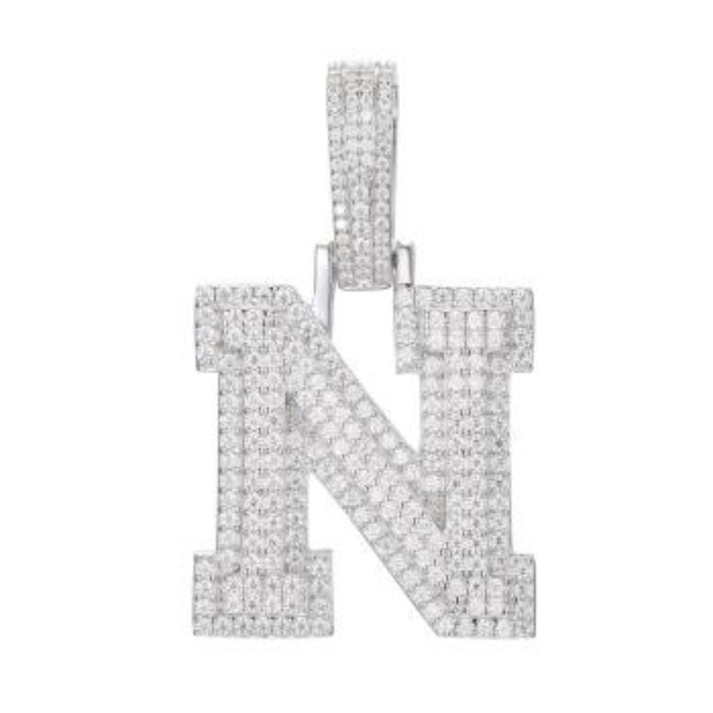 925 Silver Cubic Zirconia Set Initial N – Imperial Time