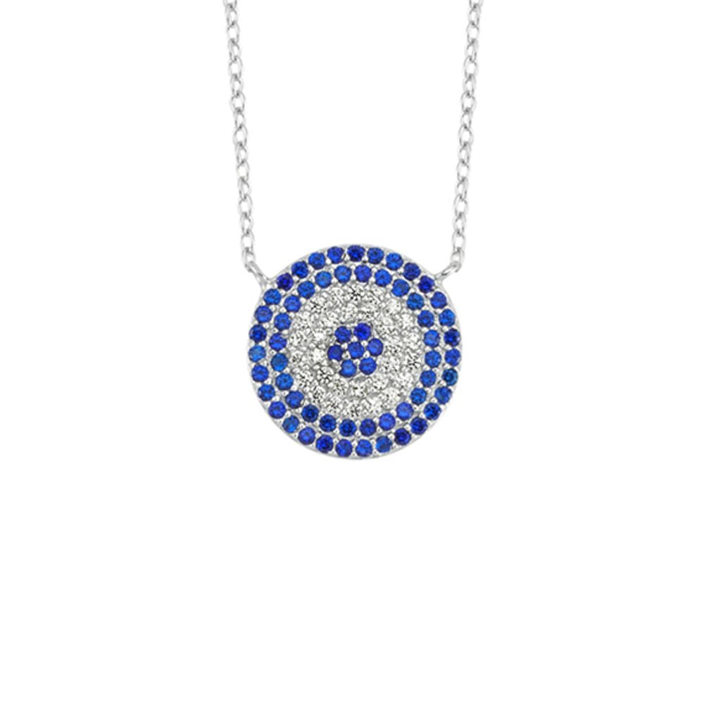 925 Silver Cubic Zirconia Set Clister Necklace – Imperial Time