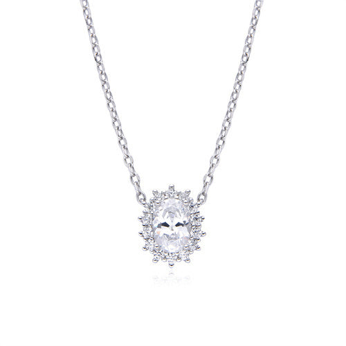 925 Silver Rhodium Plated Cubic Zirconia Set Princess Kate Necklace – Imperial Time