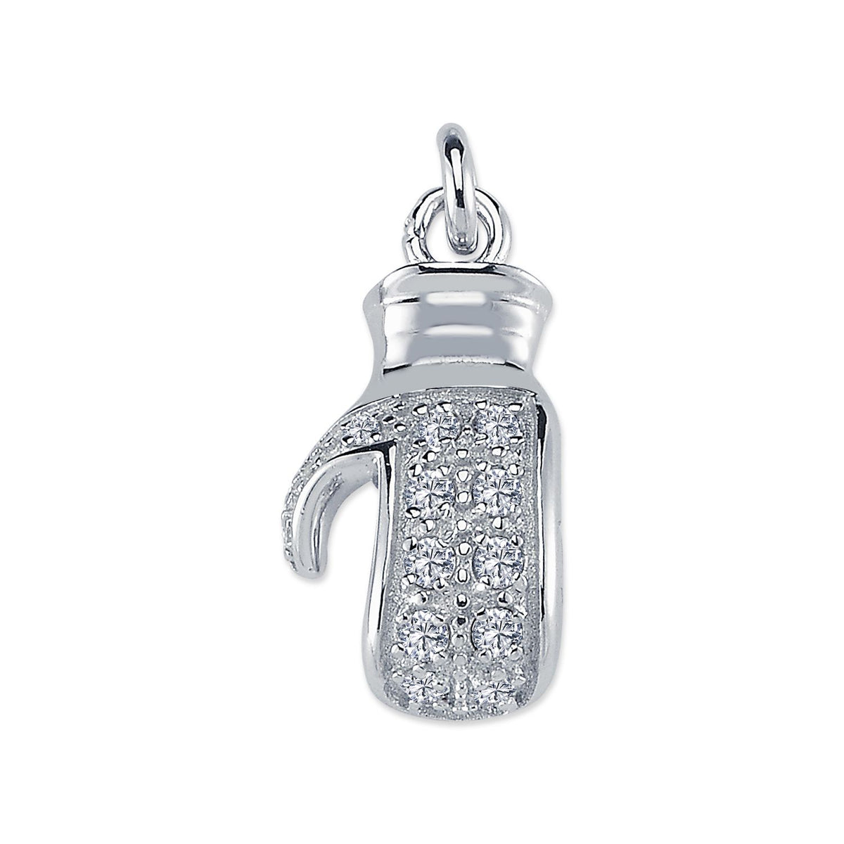 925 Silver Cubic Zirconia Set Boxing Glove Pendant – Imperial Time