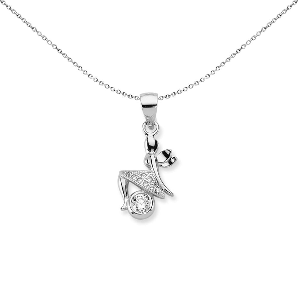 925 Silver Cubic Zirconia Pendant – Imperial Time