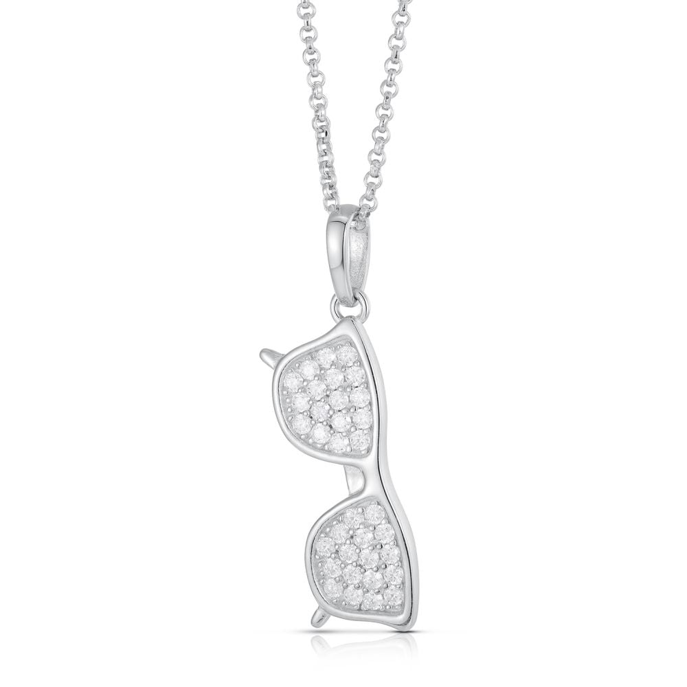 925 Silver Cubic Zirconia Set Sun Specs Pendant – Imperial Time