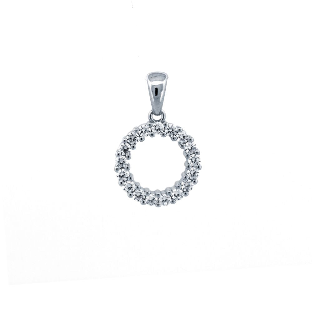 925 Silver Cubic Zirconia Set Circle of Life Pendant – Imperial Time