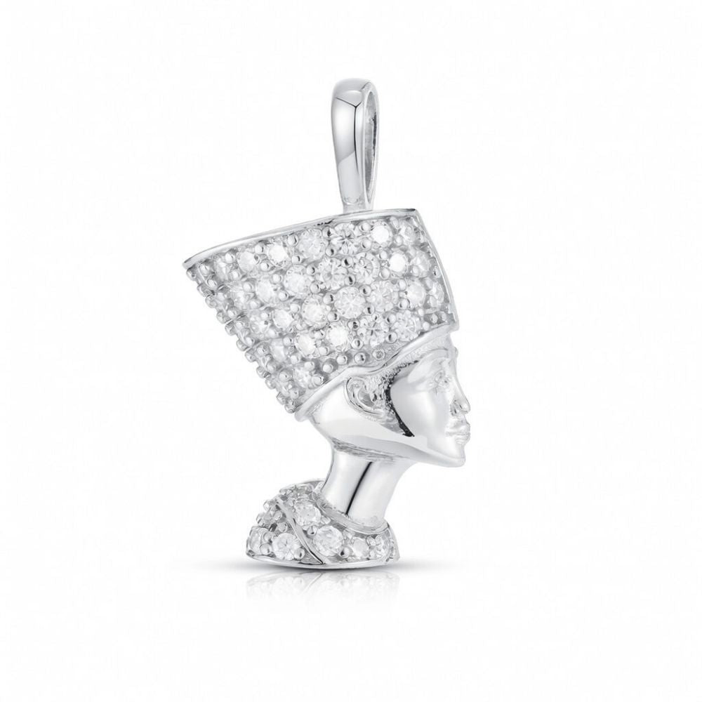 925 Silver Cubic Zirconia Set Nefertiti Pendant – Imperial Time