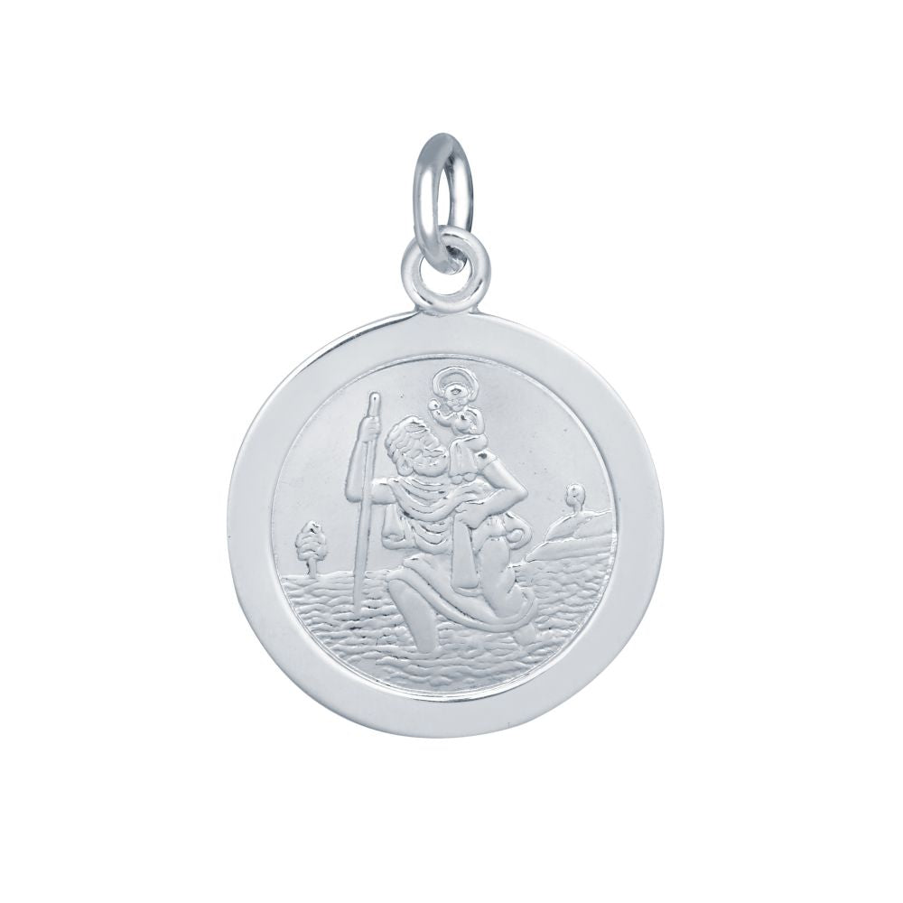 925 Silver St Christopher Medal 16mm – Imperial Time