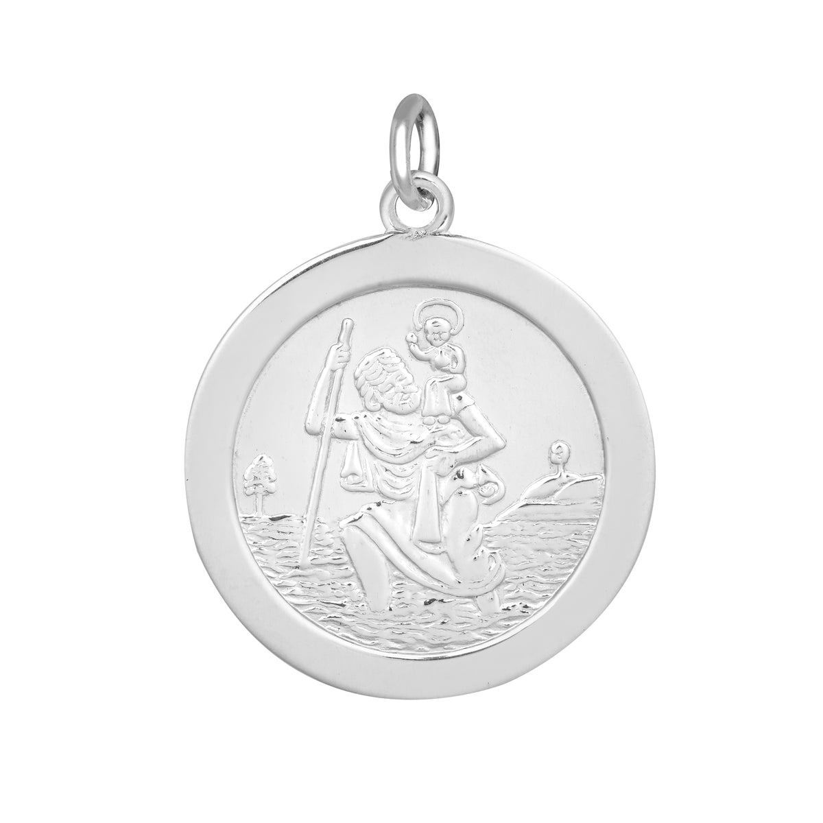 925 Silver St Christopher Medal 22mm – Imperial Time