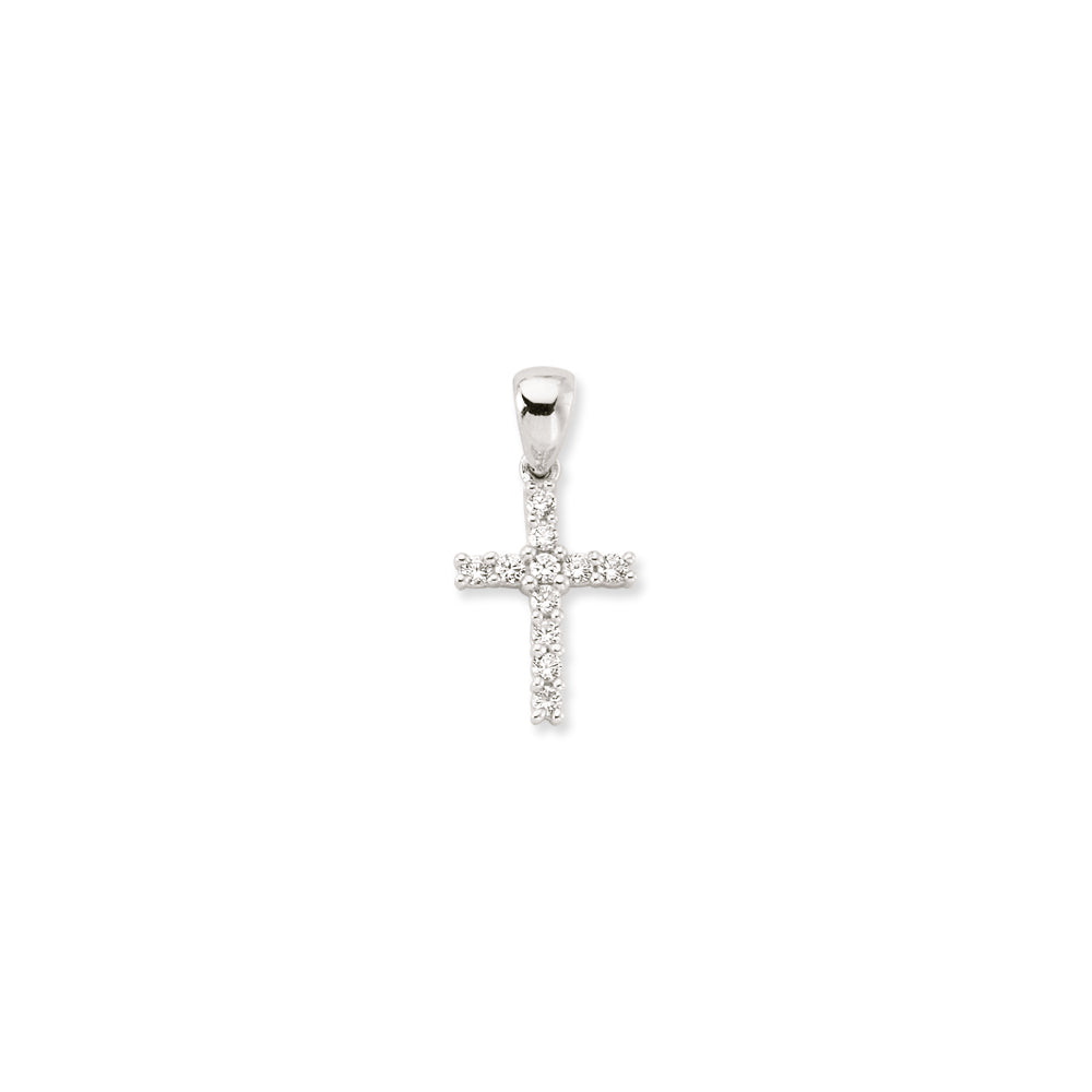 925 Silver Cubic Zirconia Set Cross – Imperial Time