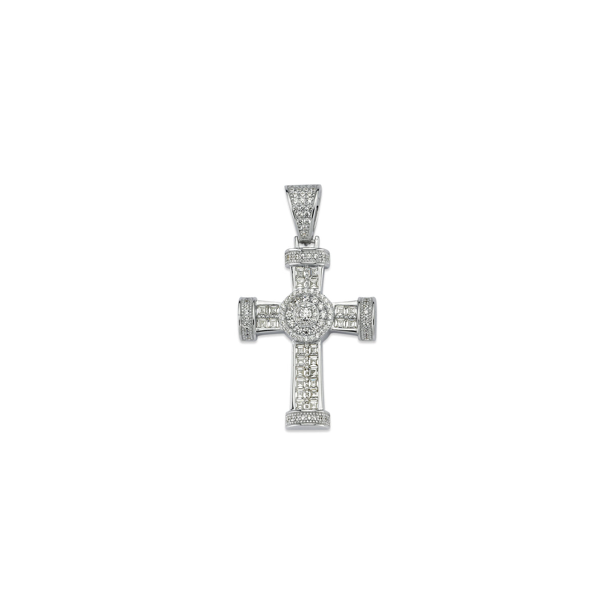 925 Silver Cubic Zirconia Set Cross – Imperial Time