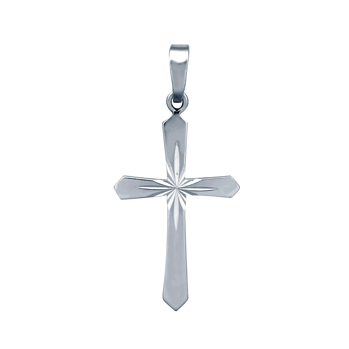 925 Silver Stamped Diamond Cut Cross – Imperial Time