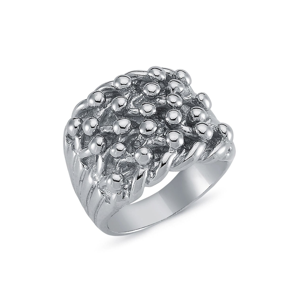 925 Silver Five Row Keeper Ring – Imperial Time