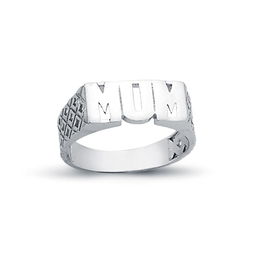 925 Silver Mum Ring Filligree Shoulders – Imperial Time