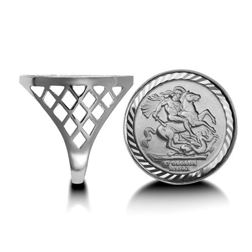 925 Silver Half St George Ring – Imperial Time