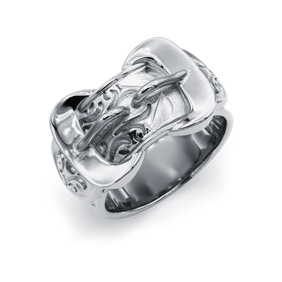 925 Silver Double Buckle Ring – Imperial Time