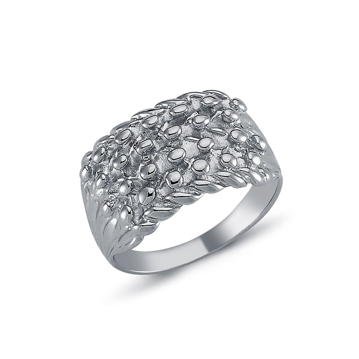 925 Silver Four Row keeper Ring – Imperial Time