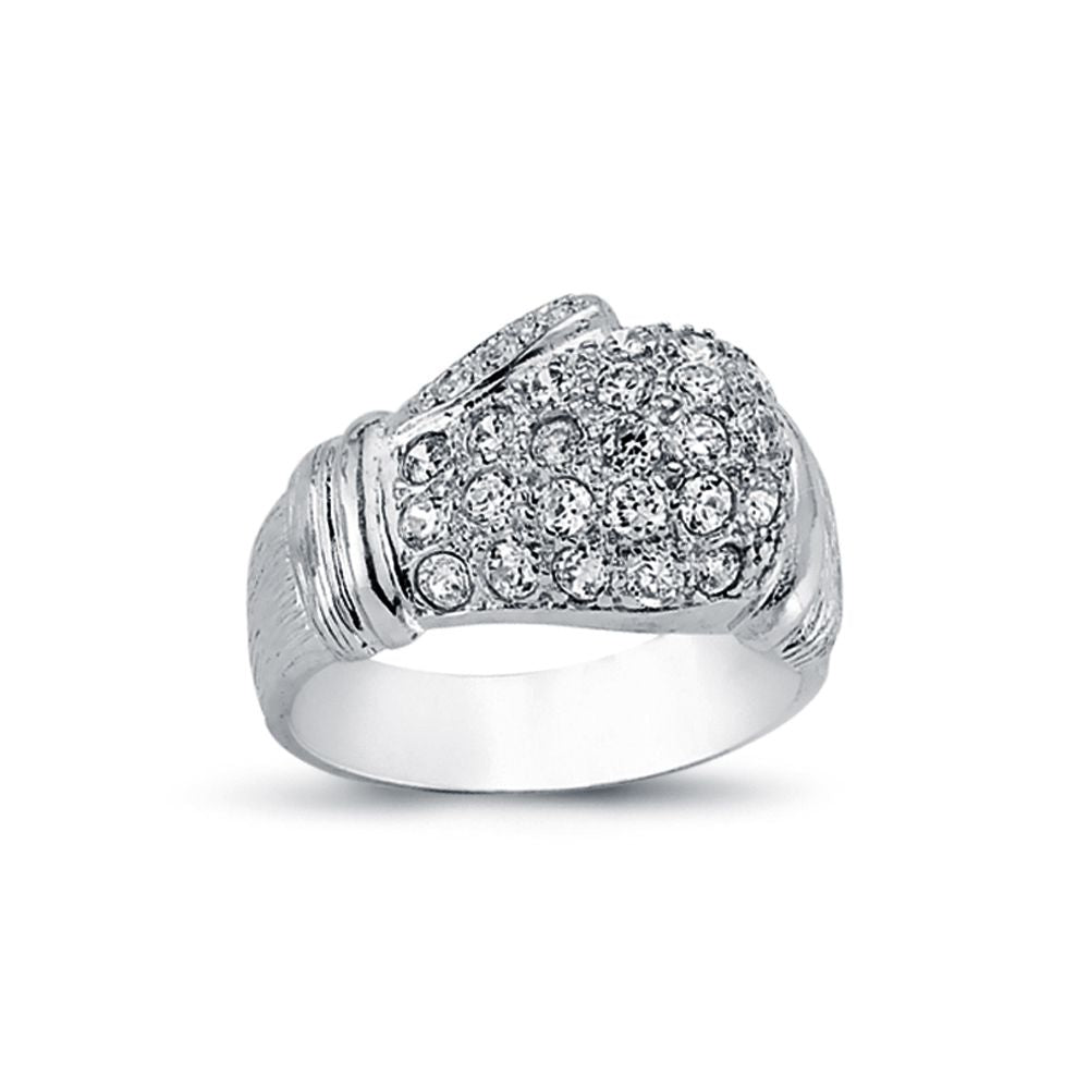 925 SilverCZ Set Boxing Glove Ring – Imperial Time