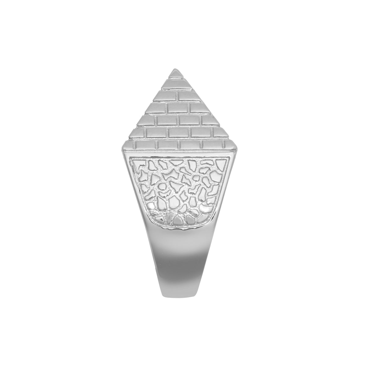 925 Silver Pyramid Ring 17.8mm – detail view
