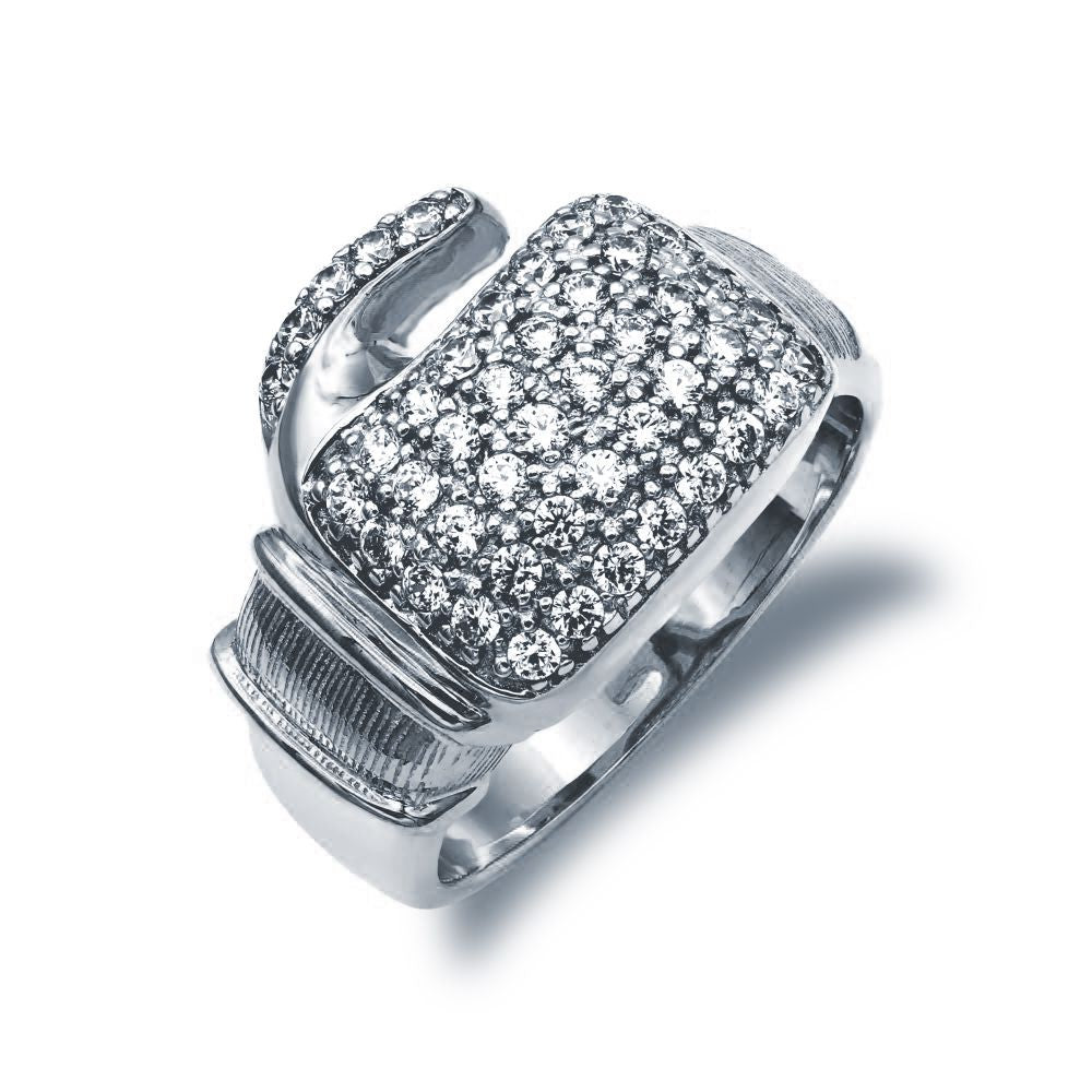 925 Silver Cubic Zirconia Set Boxing Glove Ring – Imperial Time