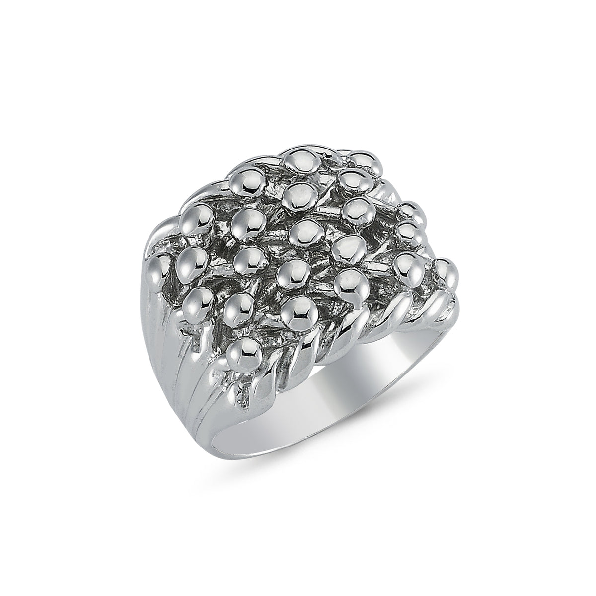 925 Silver Five Row Keeper Ring – Imperial Time