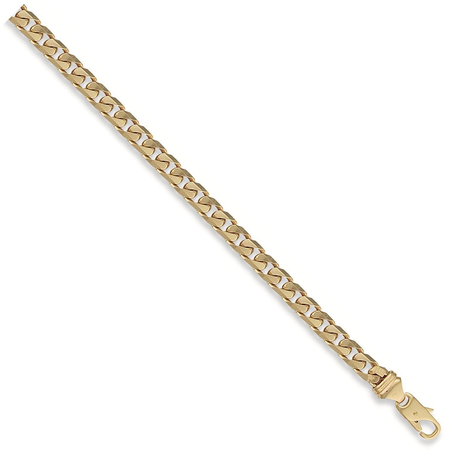 Yellow Gold 7mm Tight Link Curb Bracelets