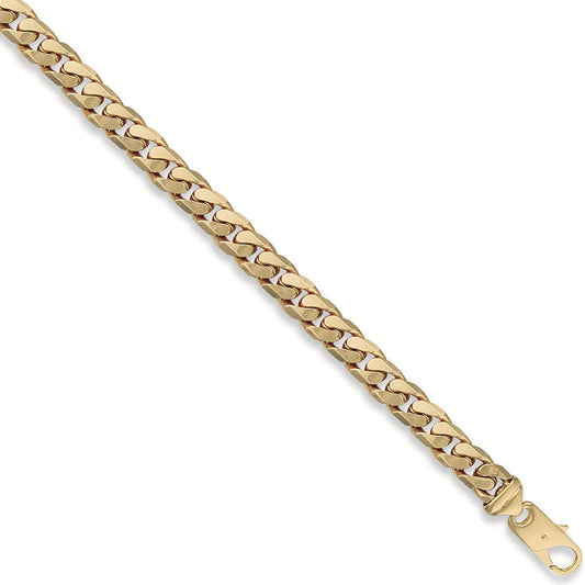 Yellow Gold 9mm Tight Link Curb Bracelets