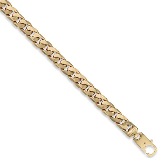 Yellow Gold 11mm Tight Link Curb Bracelets