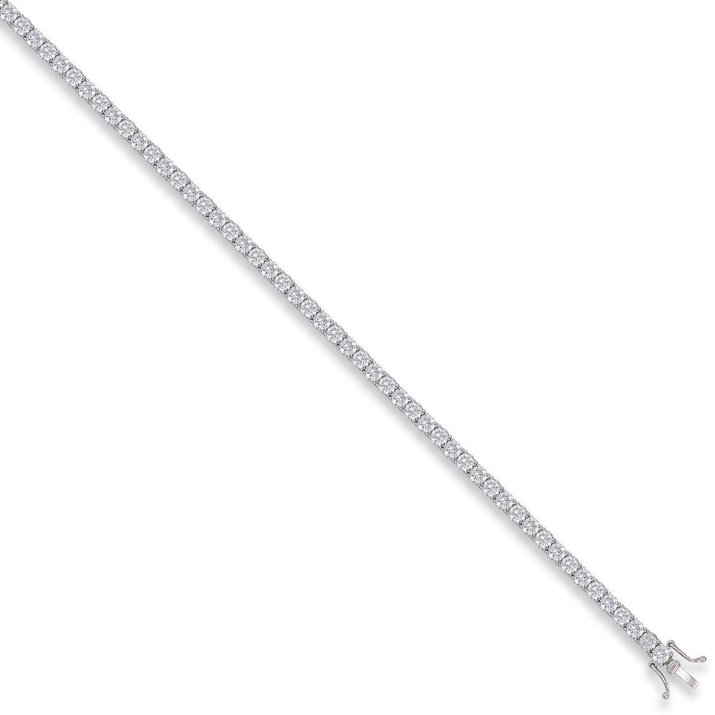 White Gold 3.5mm Cubic Zirconia Tennis Bracelet