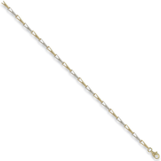 White & Yellow Gold Fancy Bracelet