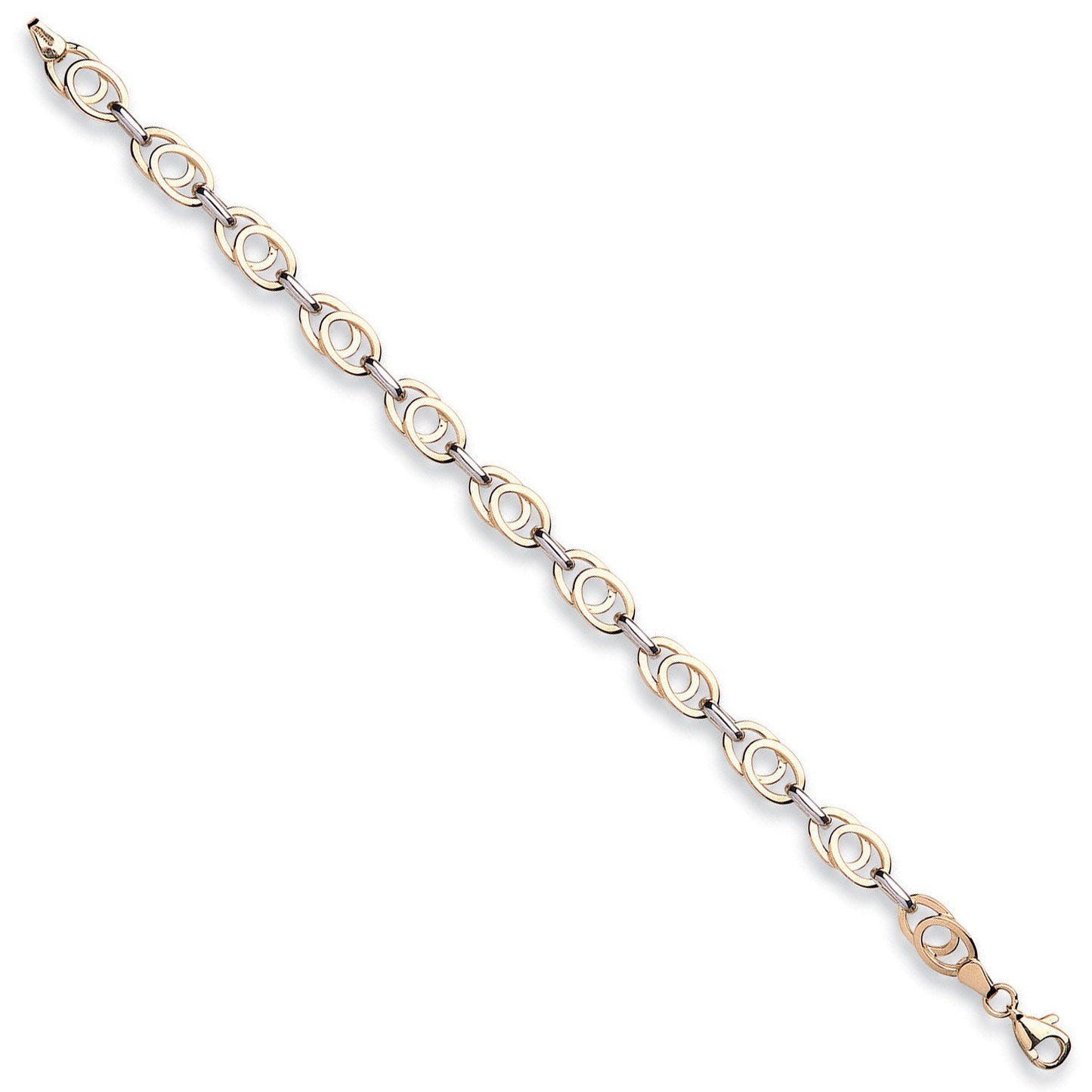 White & Yellow Gold Fancy Bracelet