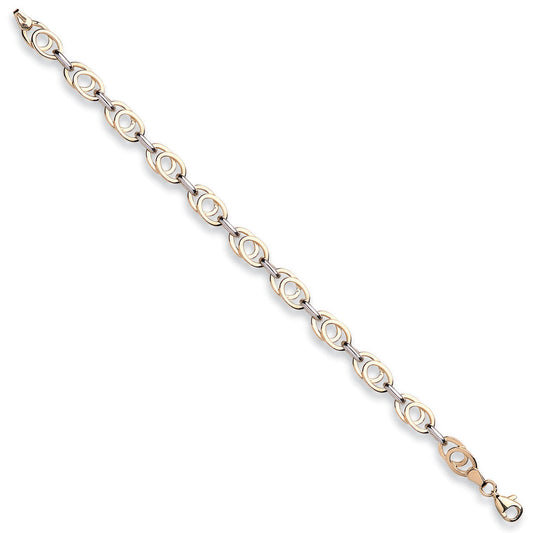 White & Yellow Gold Fancy Bracelet