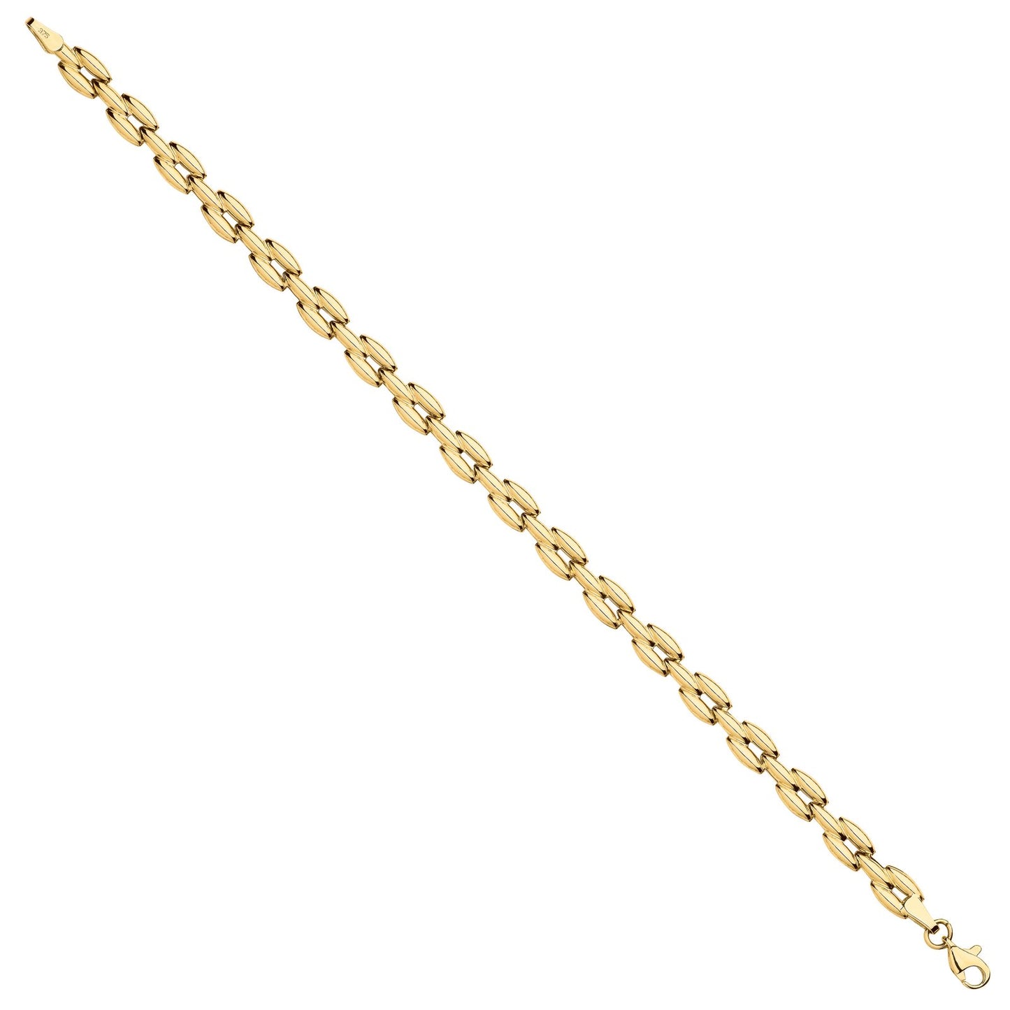 Yellow Gold Panther Link Ladies Bracelet