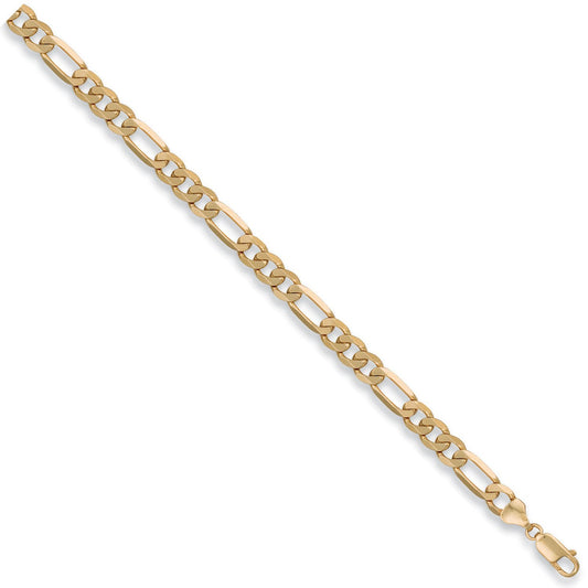 Yellow Gold 7mm Figaro Chain