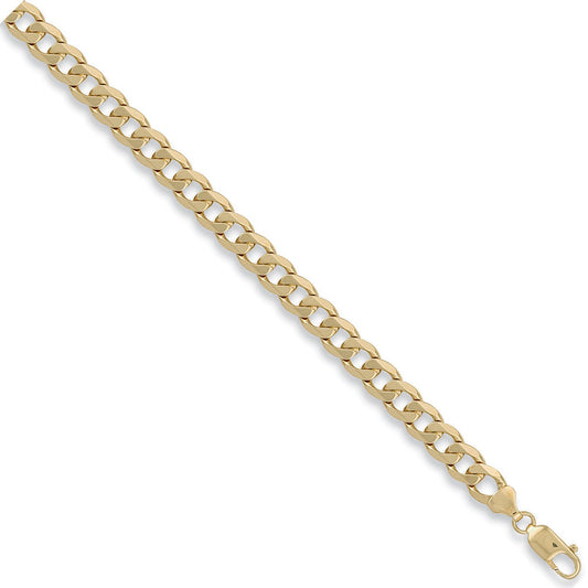 Yellow Gold 8.5mm Curb Chain - Fine Necklace - Certified Authentic - Swiss Made - UK Stock – Luxury Jewellery by Imper