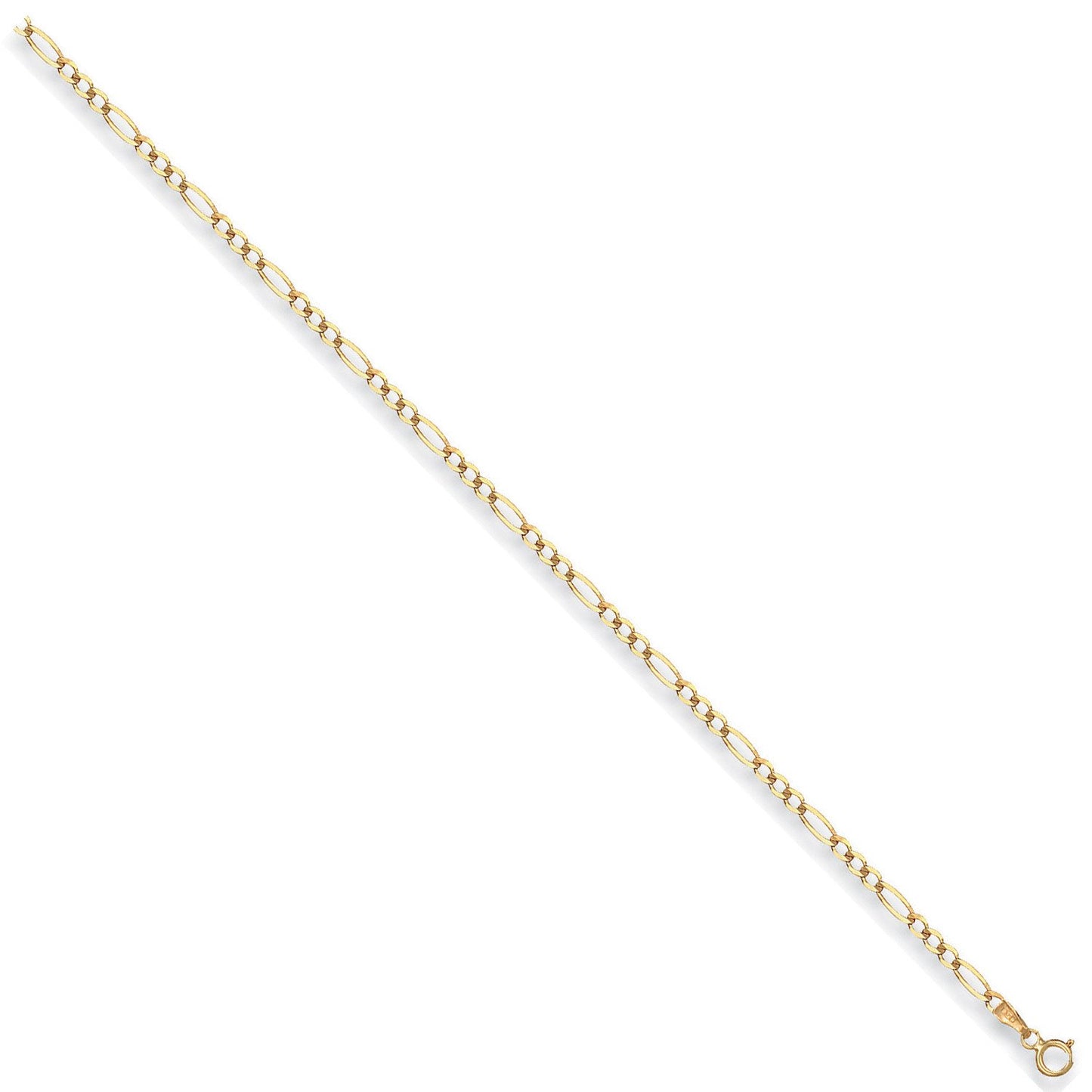 Yellow Gold 2.7mm Economy Figaro Chain