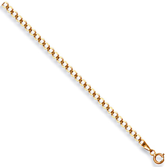 Yellow Gold 2.7mm Economy Curb Chain