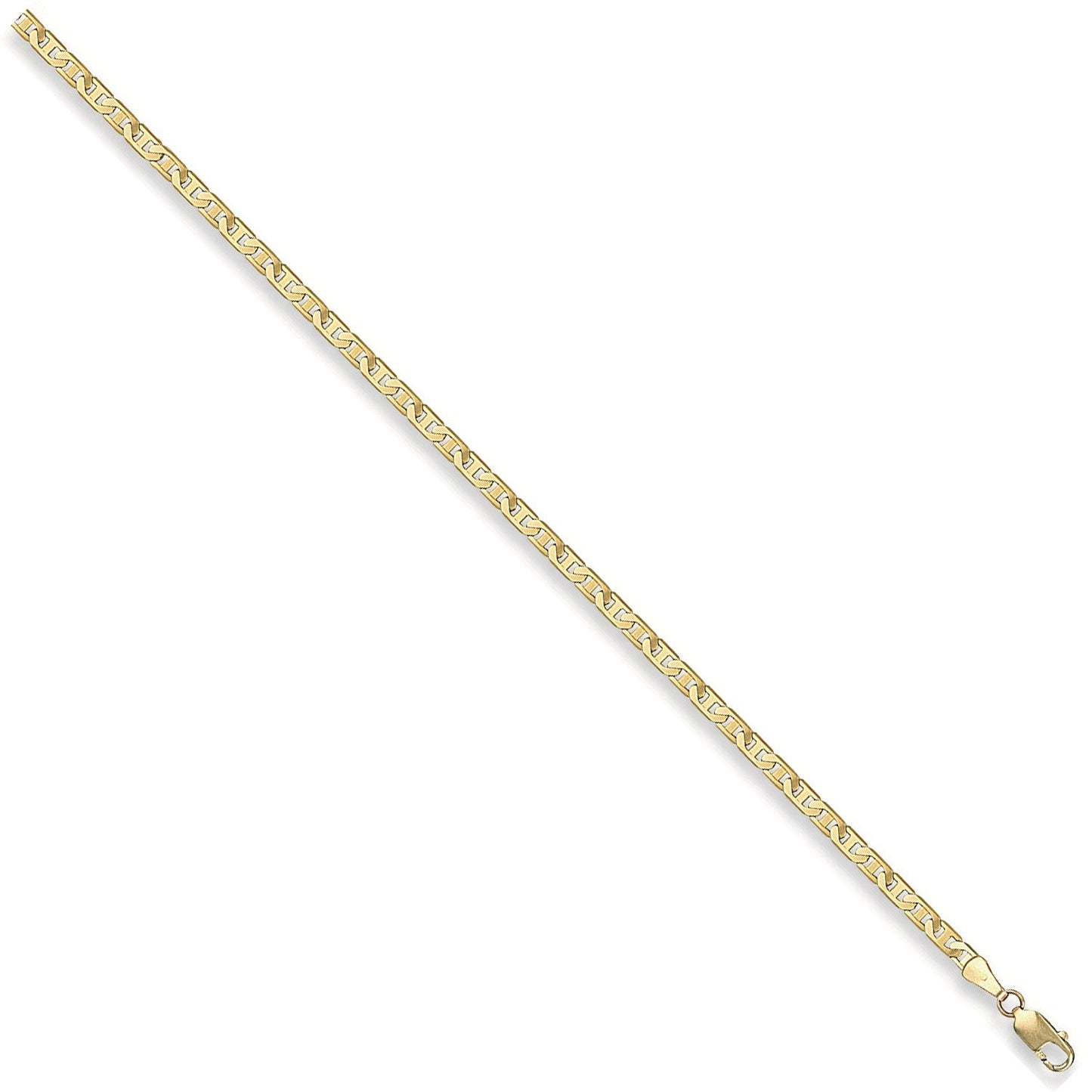 Yellow Gold 3.0mm Flat Anchor Chain