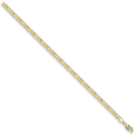 Yellow Gold 3.7mm Flat Anchor Chain