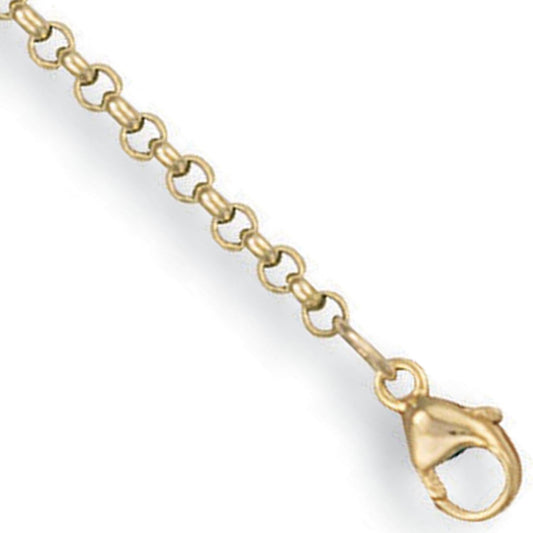 Yellow Gold 2.5mm Round Belcher Chain