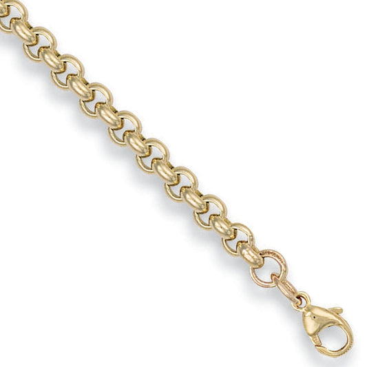 Yellow Gold 5.3mm Round Belcher Chain