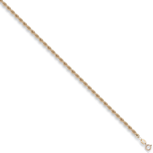 Yellow Gold 3.2mm Hollow Rope Chain