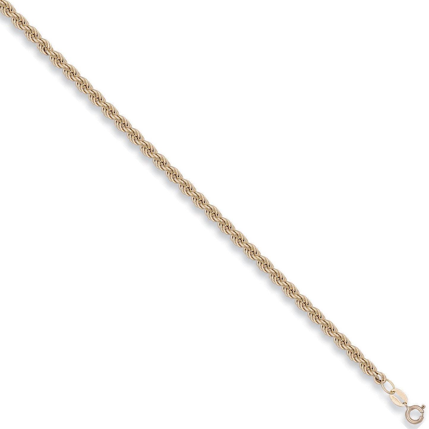Yellow Gold 4.3mm Hollow Rope Chain
