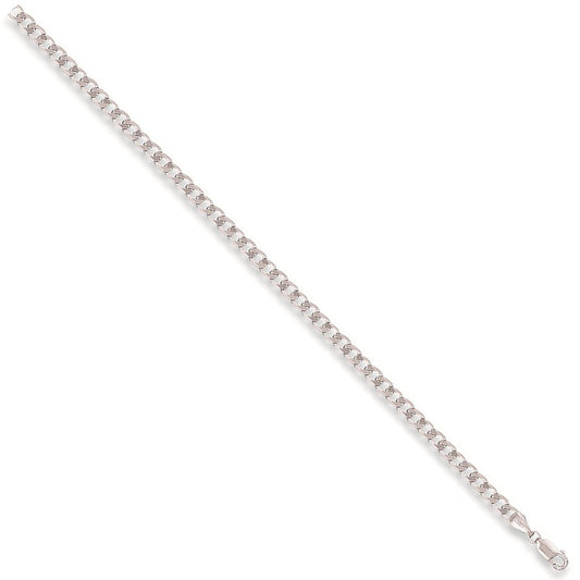 White Gold 3.8mm Curb Chain