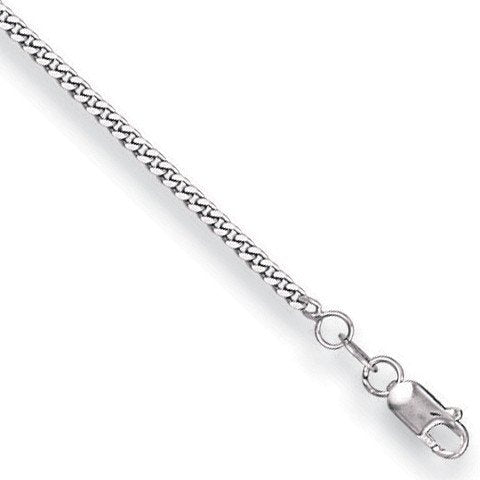 18ct White Gold 1.8mm Curb Chain