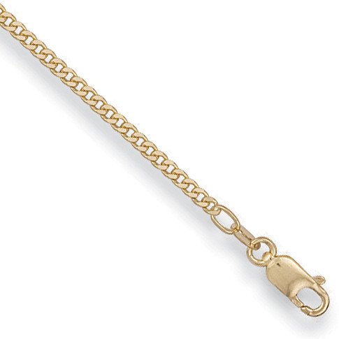 18ct Yellow Gold 1.7mm Curb Chain