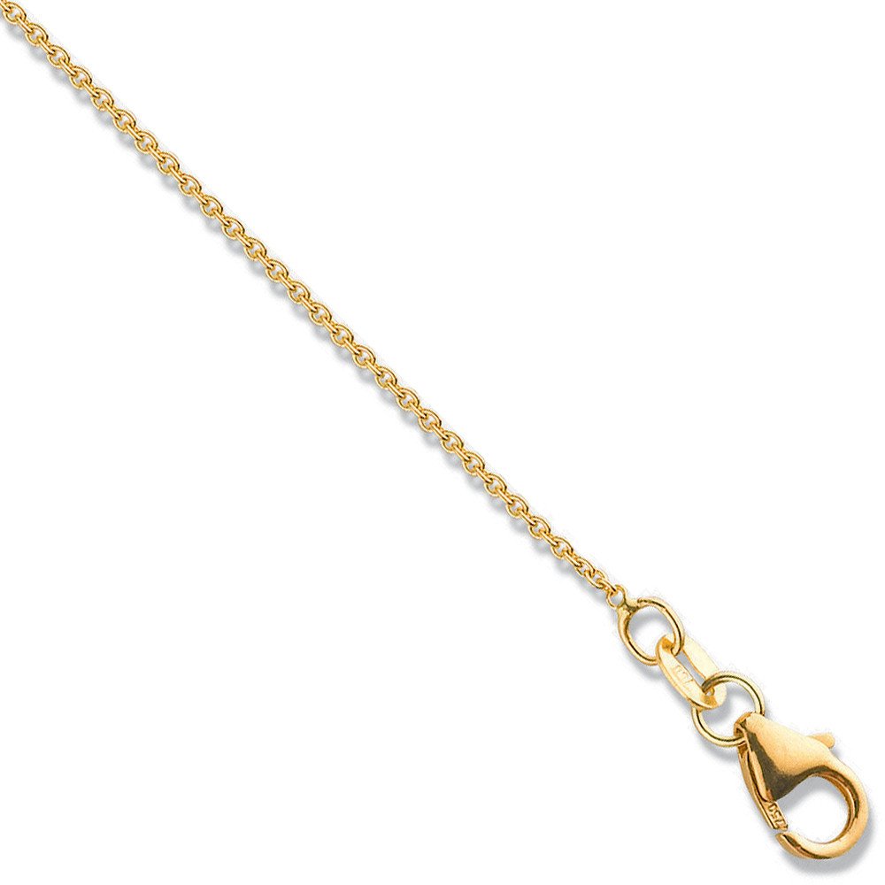 18ct Yellow Gold 1.1mm Rolo Chain