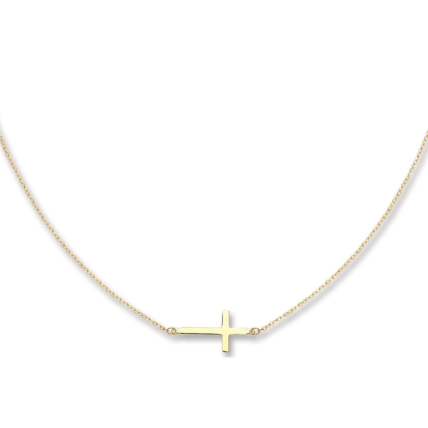 Yellow Gold Cross Chain