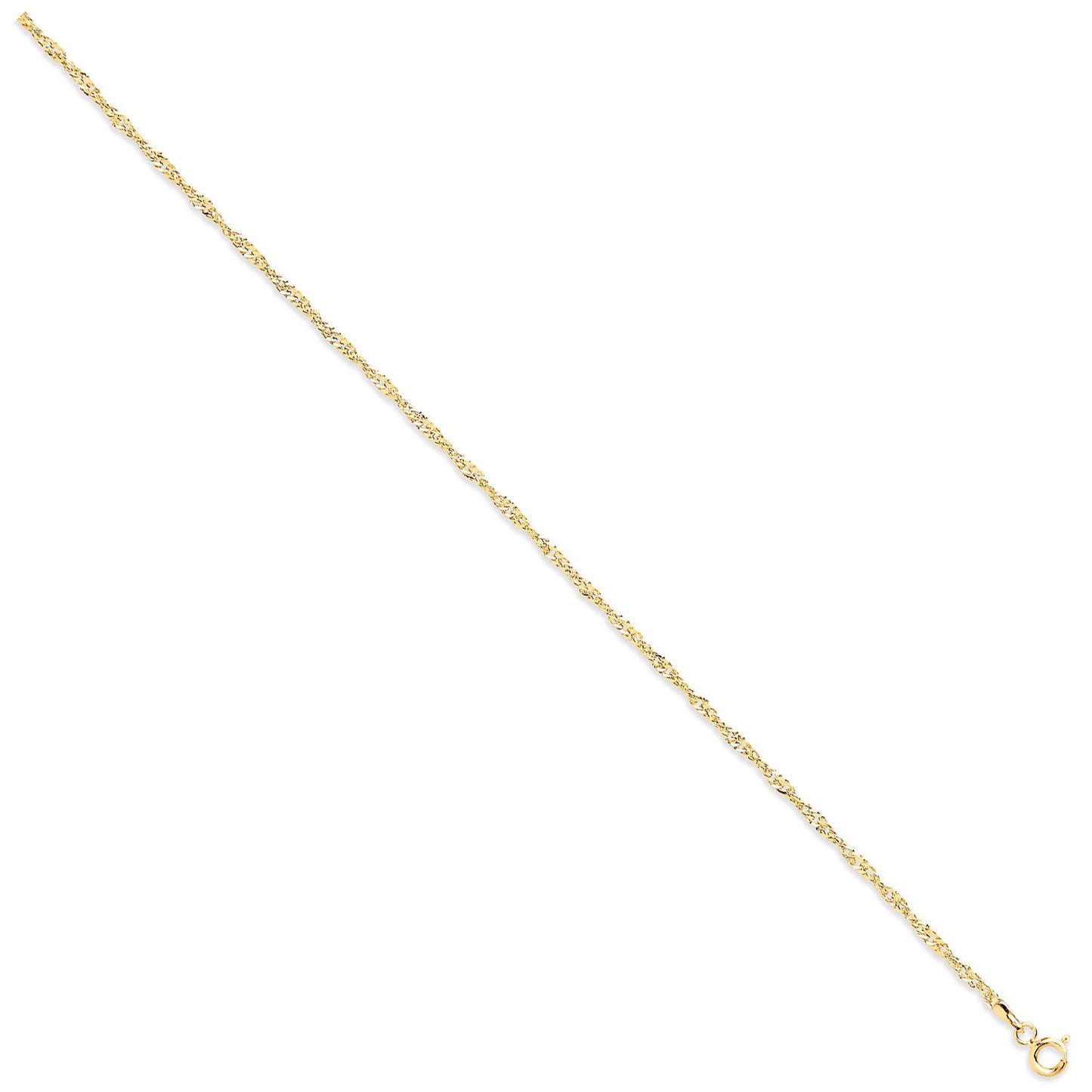 Yellow Gold 1.9mm Hollow Singapore Chain