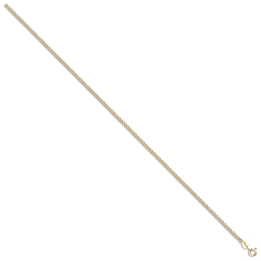 Yellow Gold 2.2mm Classic Hollow Curb Chain