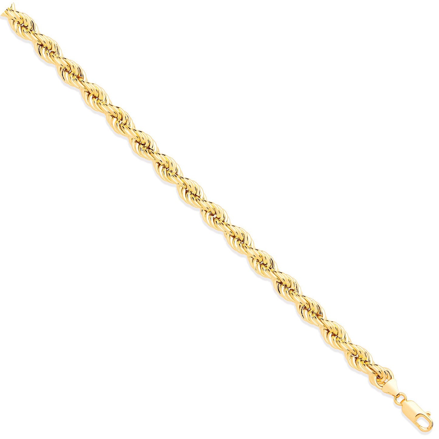 Yellow Gold 9.0mm Hollow Rope Chain